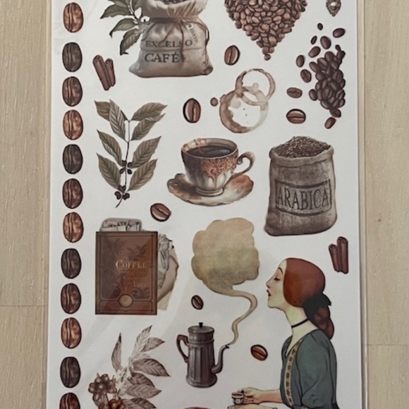 Stamperia Coffee and Chocolate Rub-On Transfers Vintage Coffee Shop Theme - Picture 4 of 7